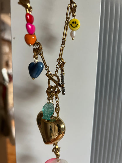 Charm half heart