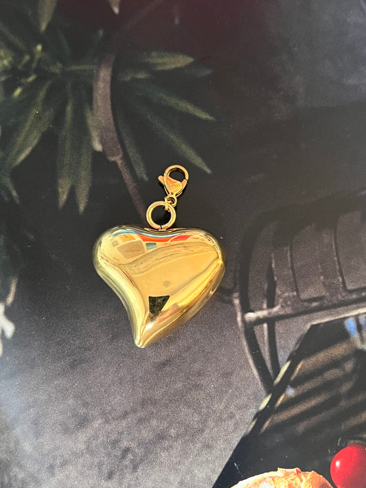 Charm half heart